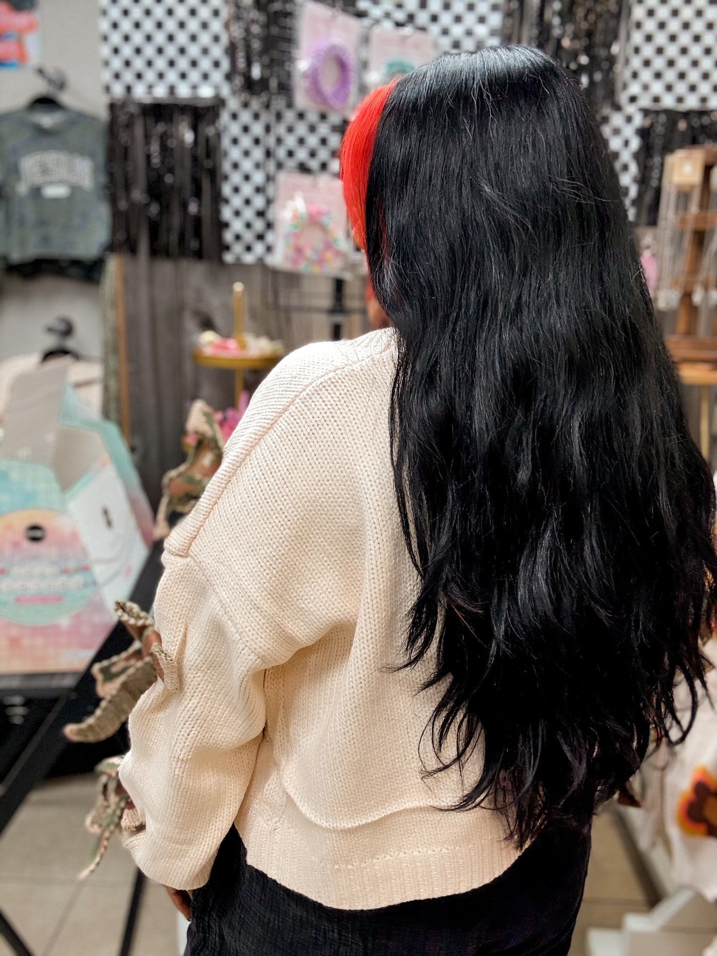 Ivory Camo Bow Cardigan