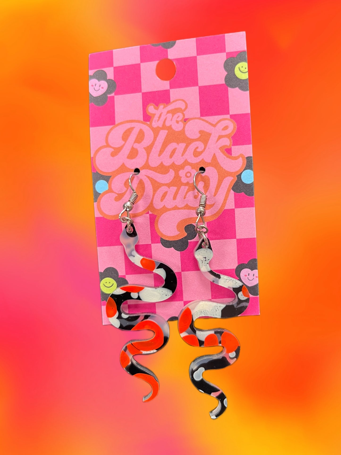 Marbled Snake Earrings