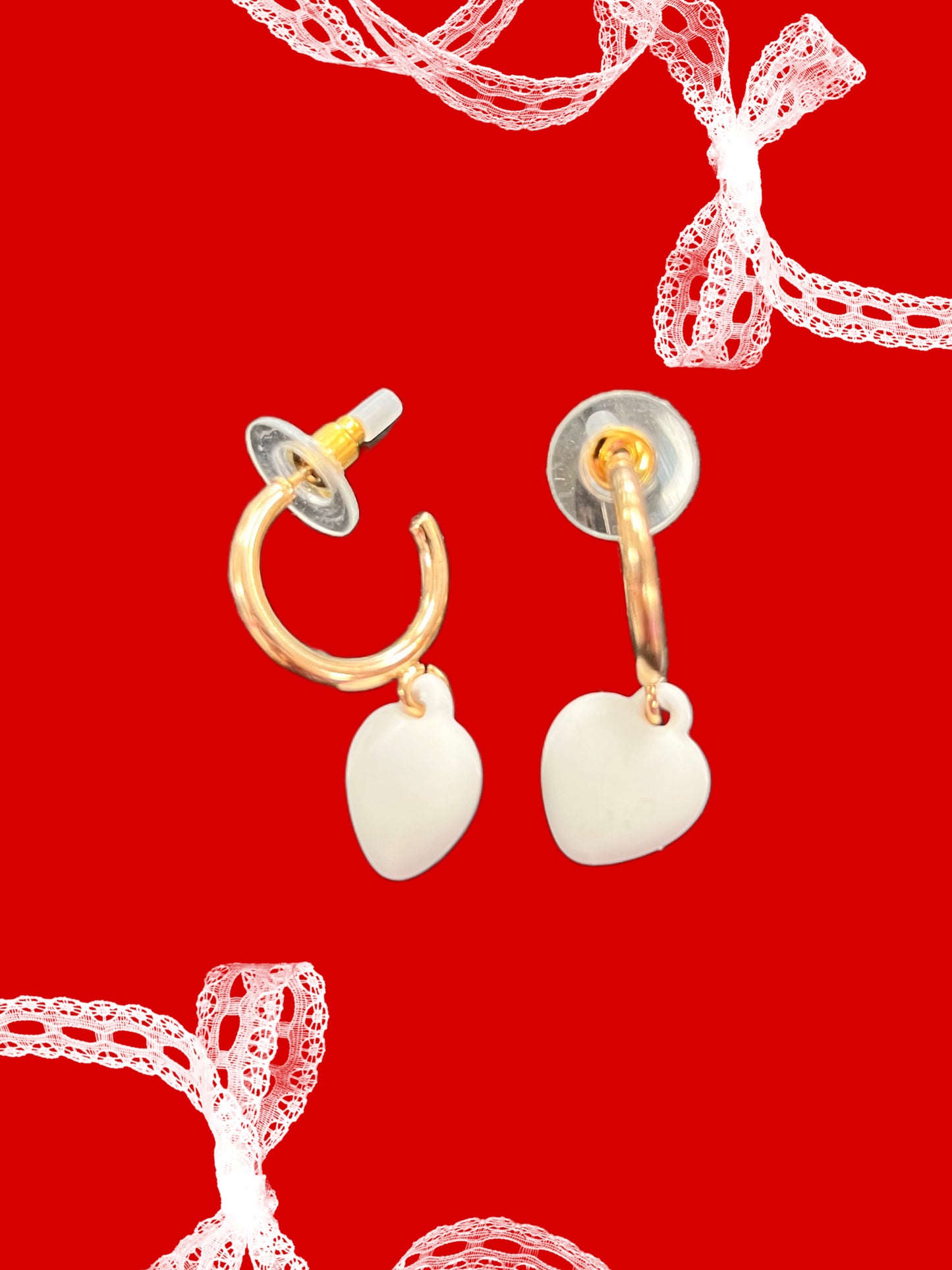 Mini Heart Hoop Earrings
