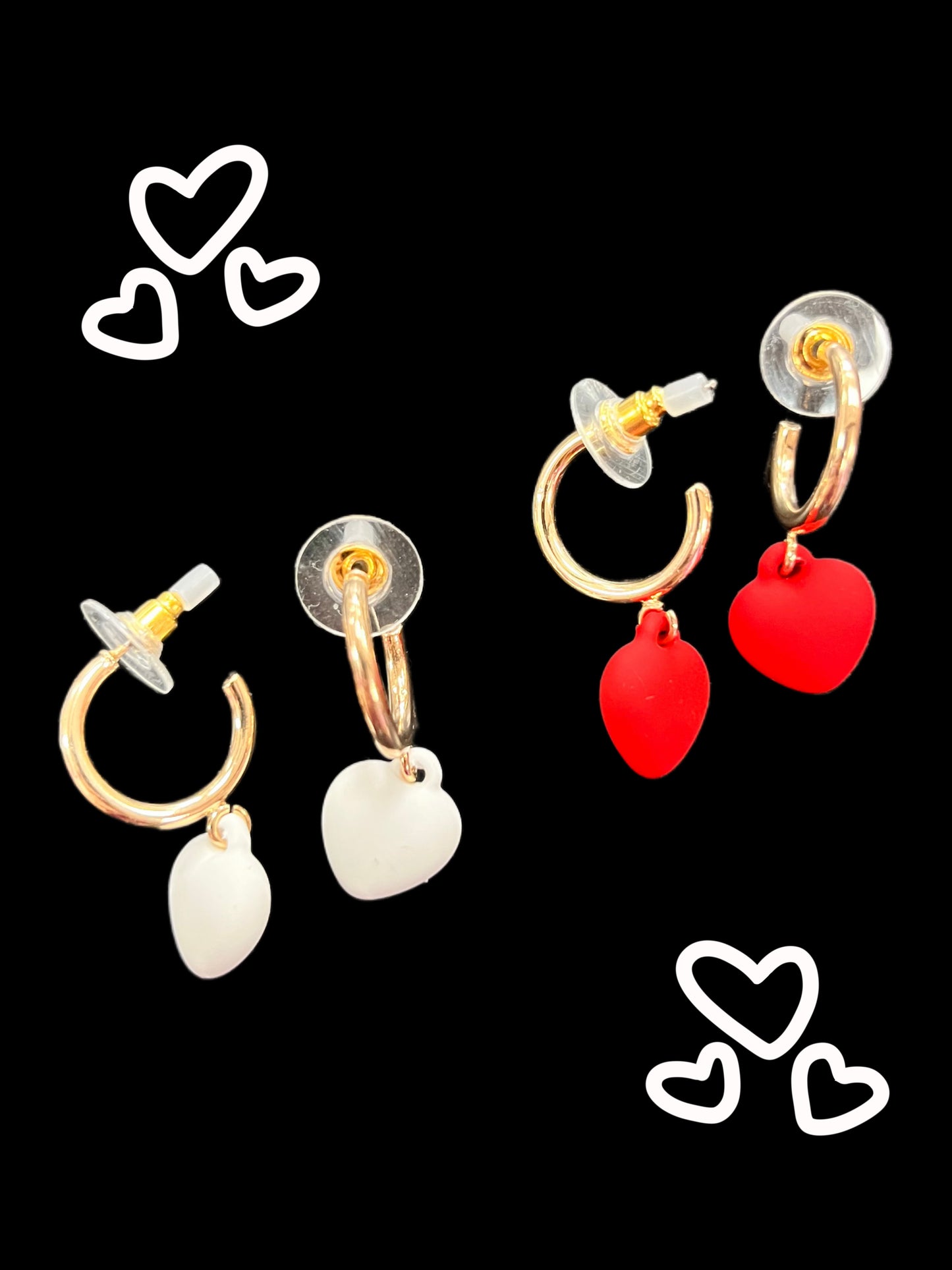 Mini Heart Hoop Earrings