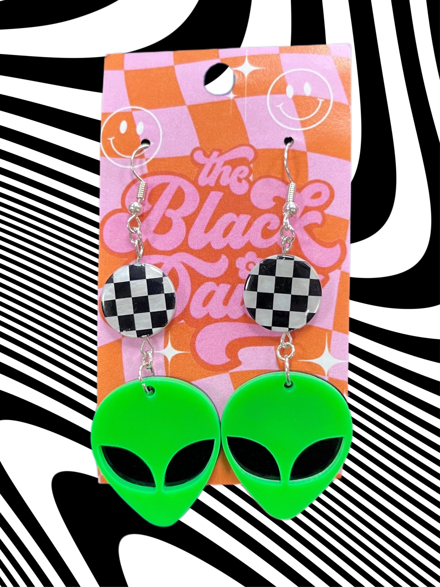 Alien Acrylic Earrings