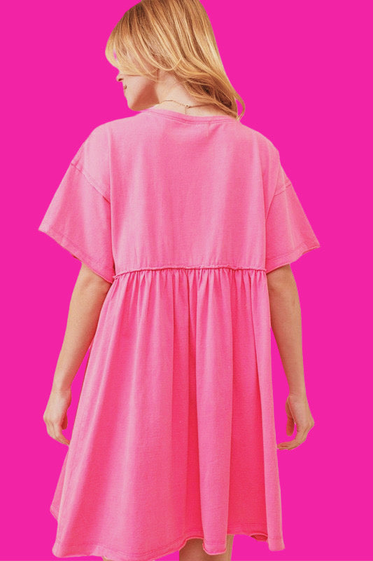 Pink Christmas Ornament Babydoll