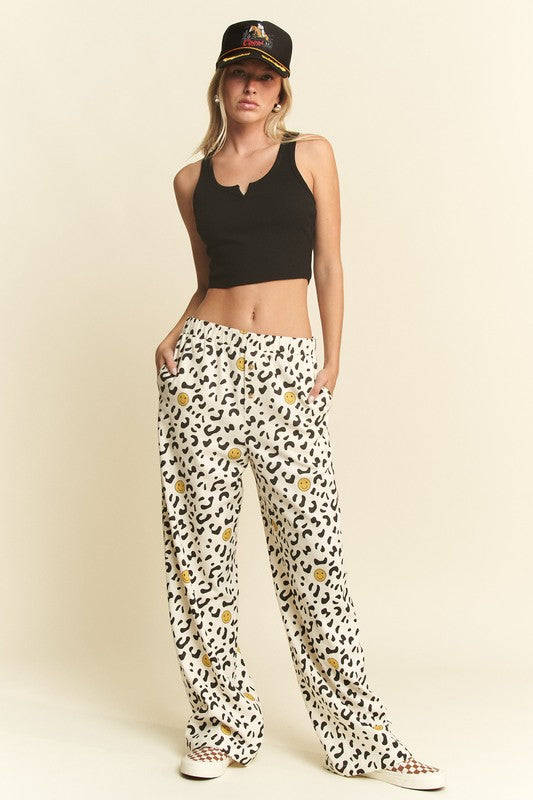 Smiley Leopard Pants
