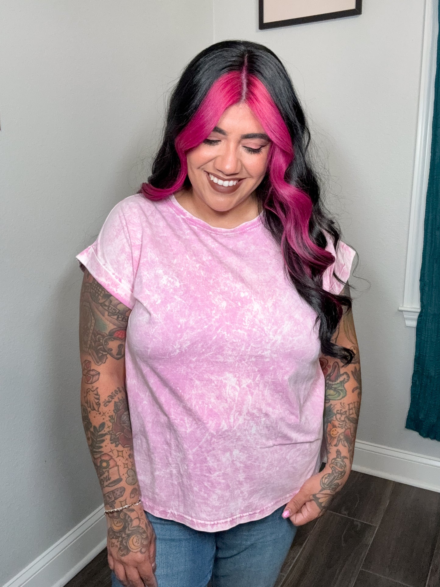 Mauve Mineral Washed Top