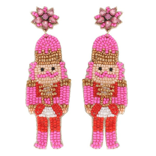 Beaded Nutcracker Earrings