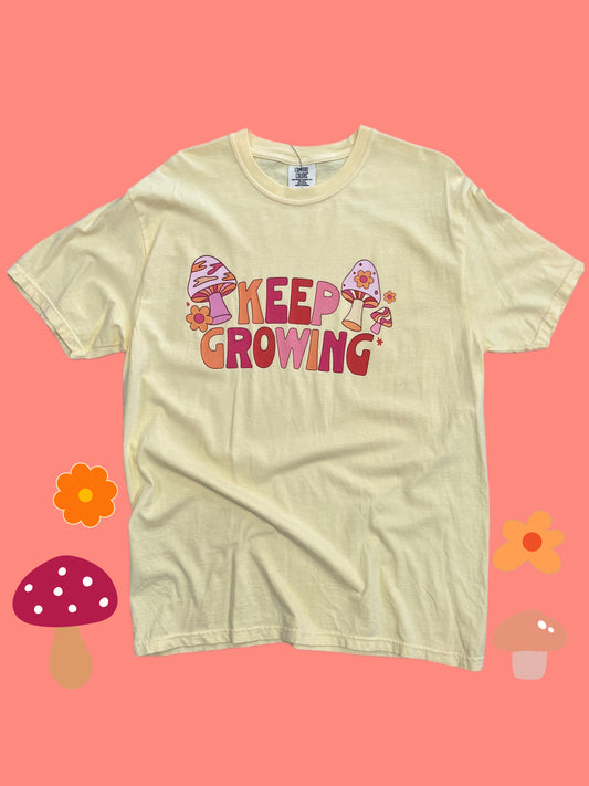 Keep Growing Mushroom Tee