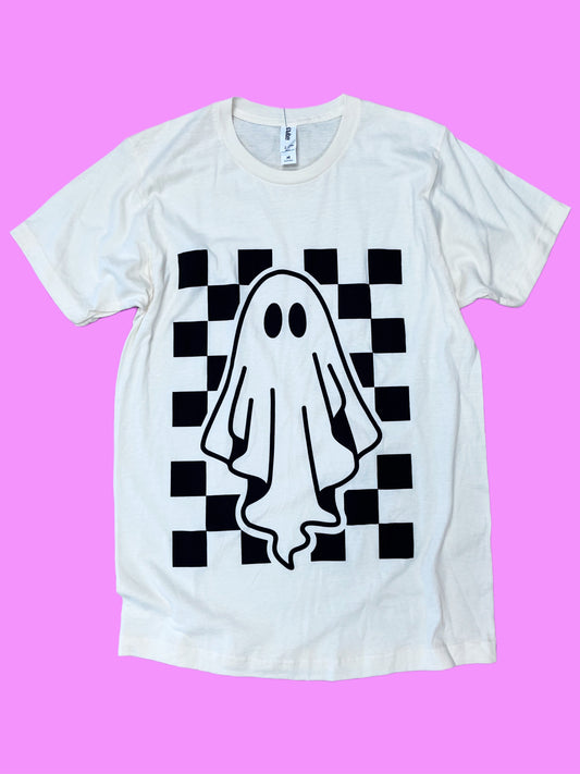 Checker Ghost Tee