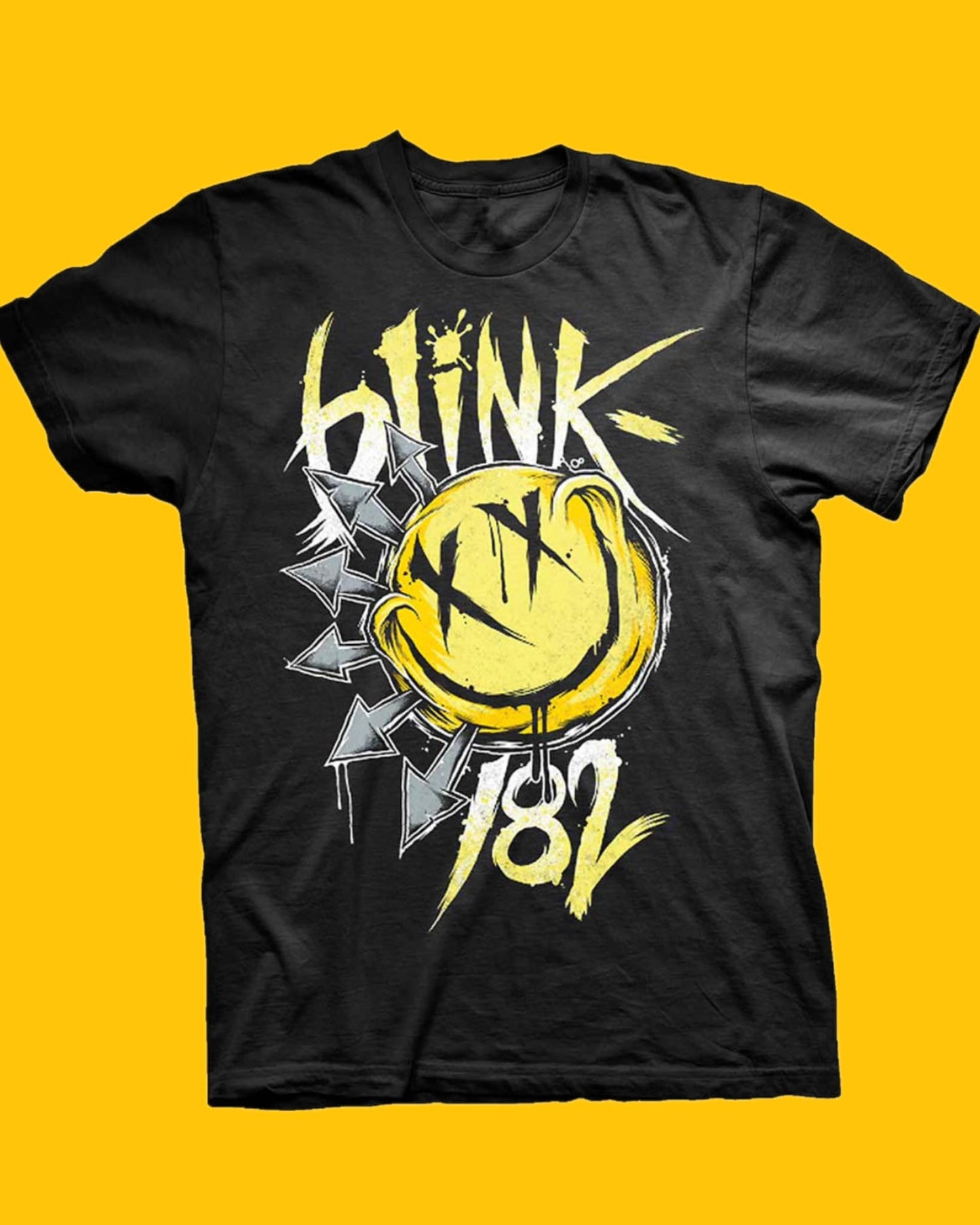 Yellow Smiley Blink 182 Licensed Tee