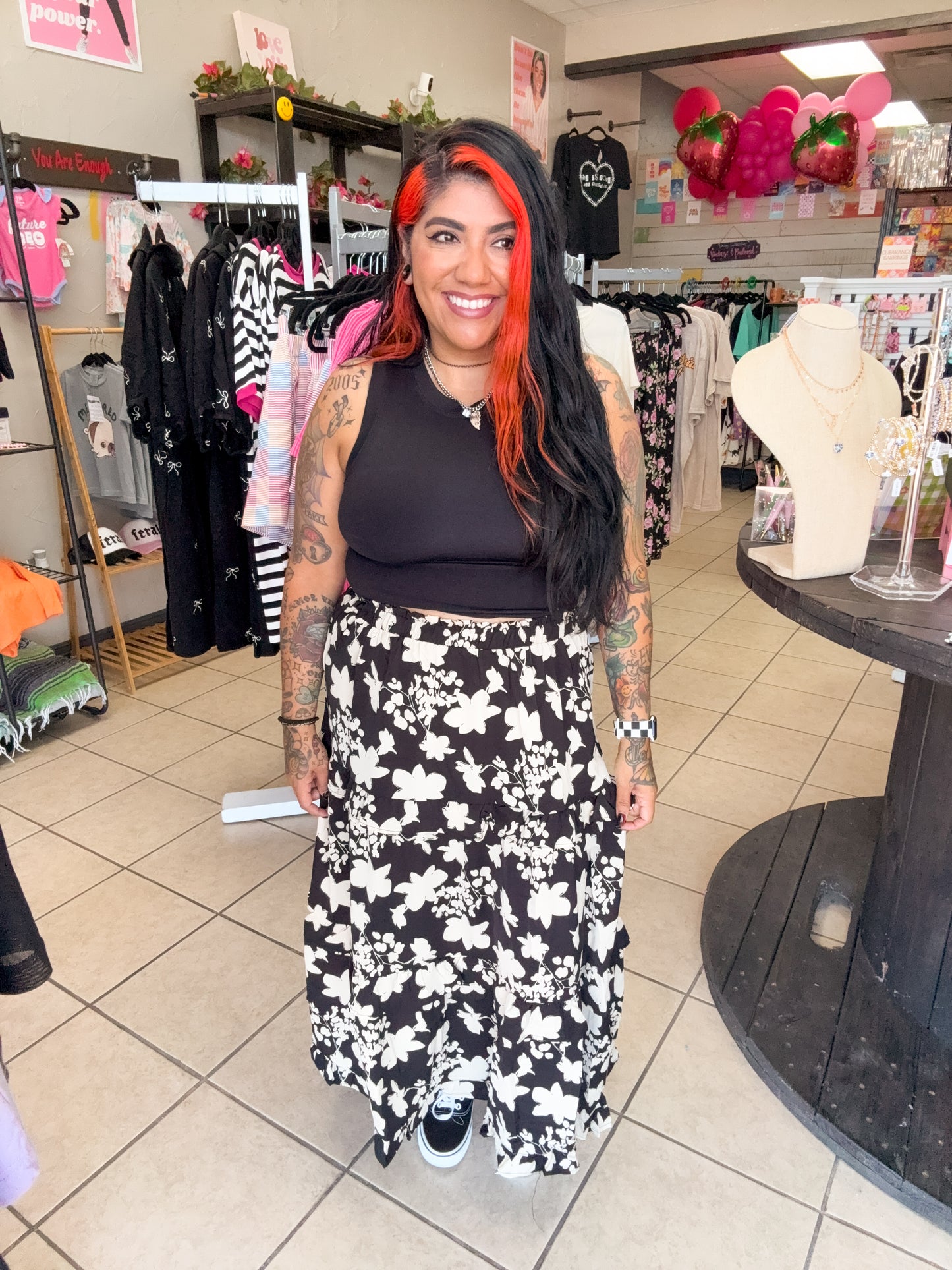Floral Maxi Skirt