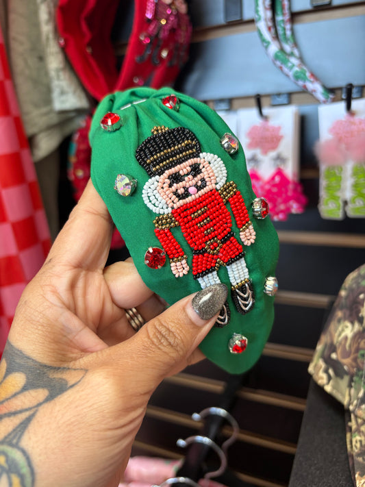 Green Nutcracker Headband
