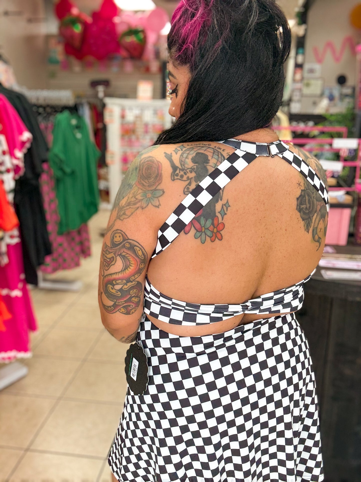 Checkered Active Dress