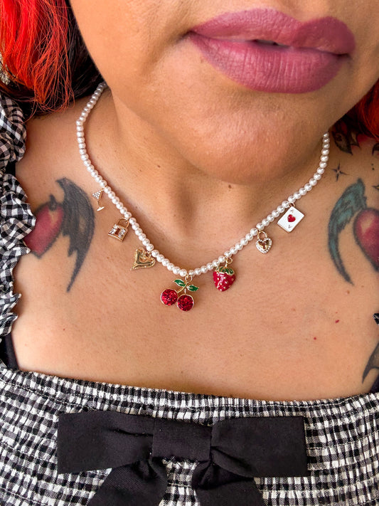 Pearl Charm Necklace