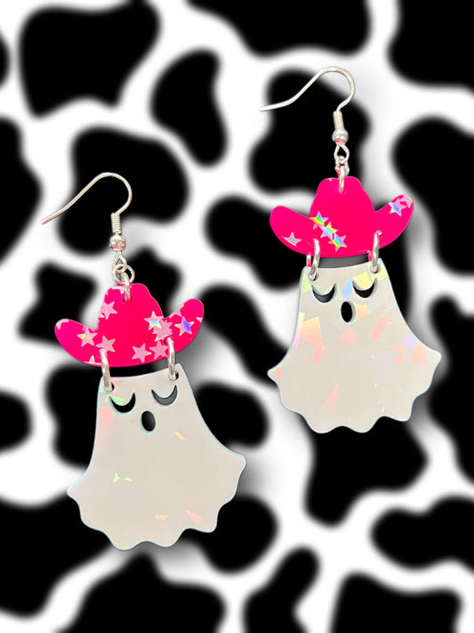 Cowgirl Ghost Earrings