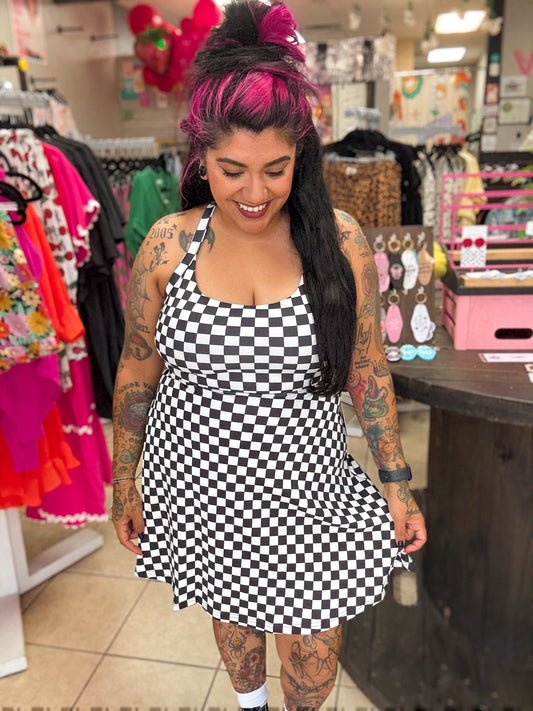 Checkered Active Dress