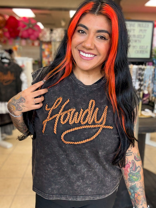 Howdy Mineral Washed Top