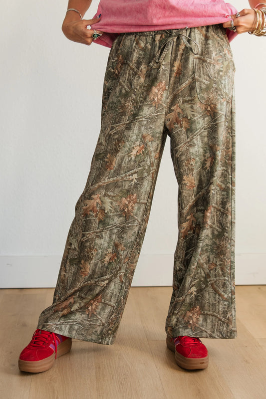 Camo Wide Leg Pants