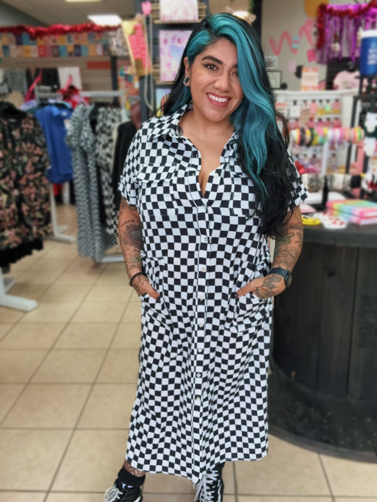 Checkered Dress