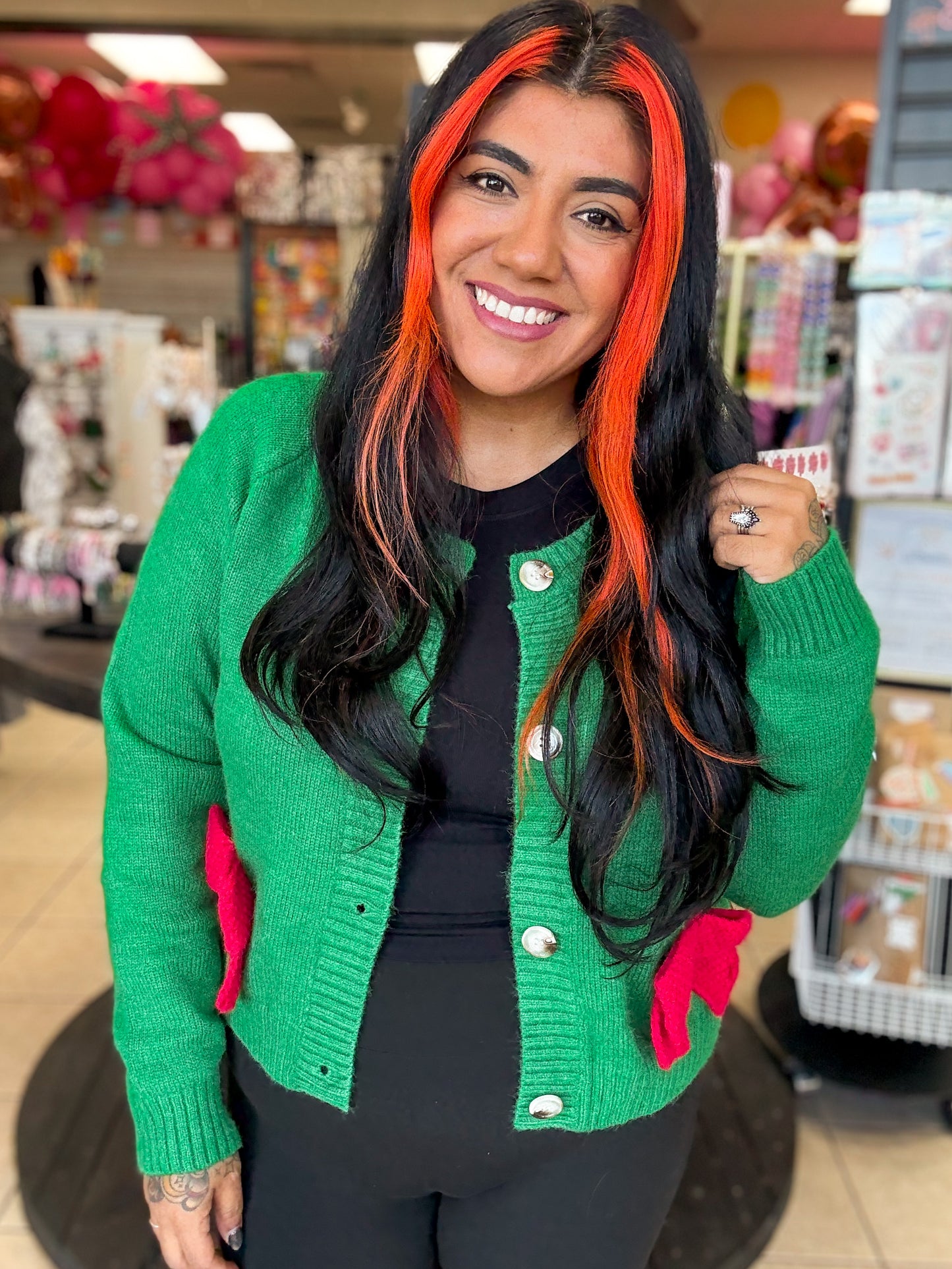 Christmas Festive Bow Cardigan