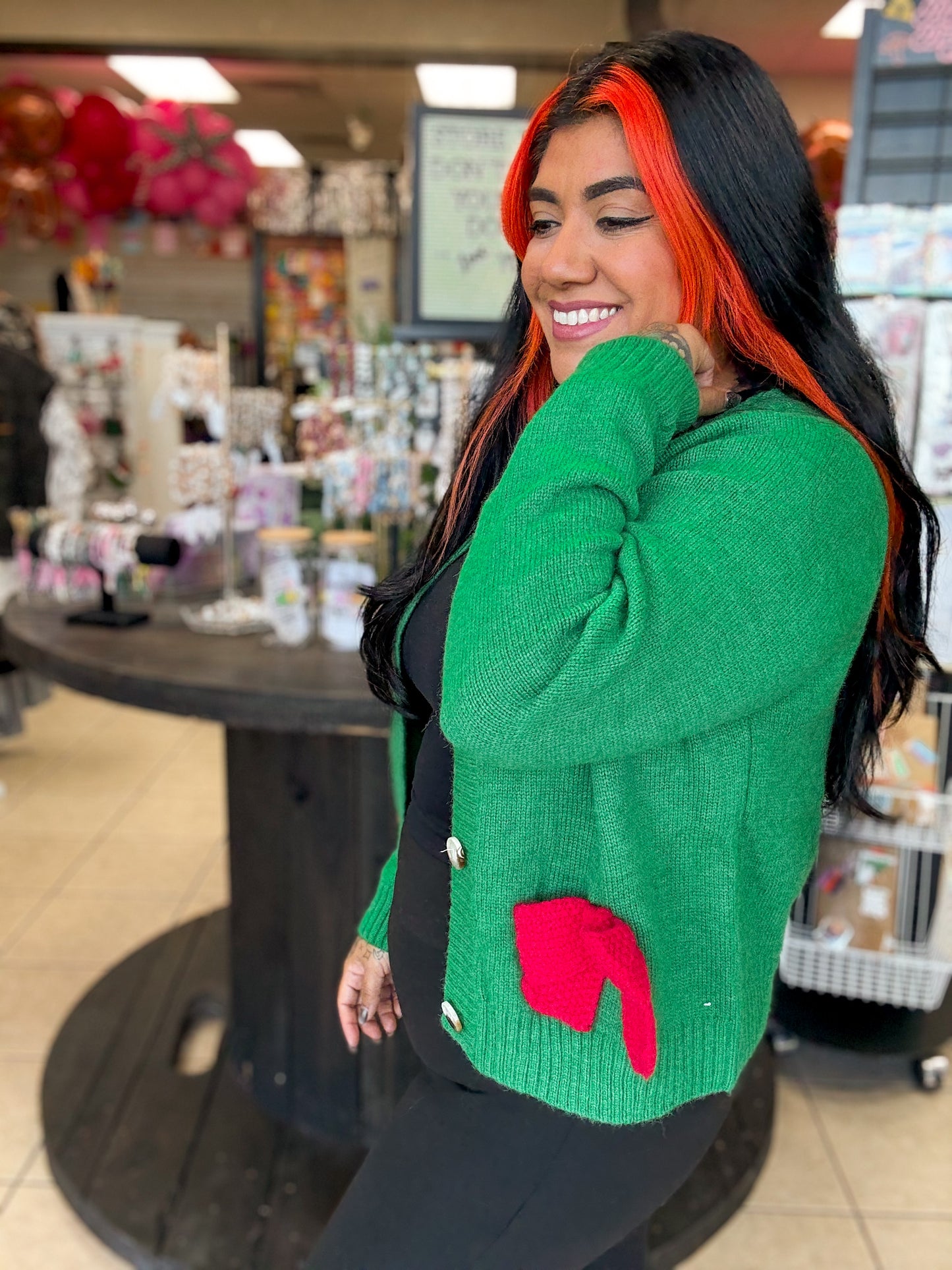 Christmas Festive Bow Cardigan