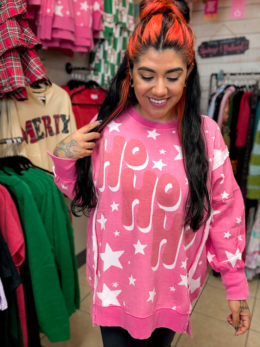 Oversized Ho Ho Ho Sweater