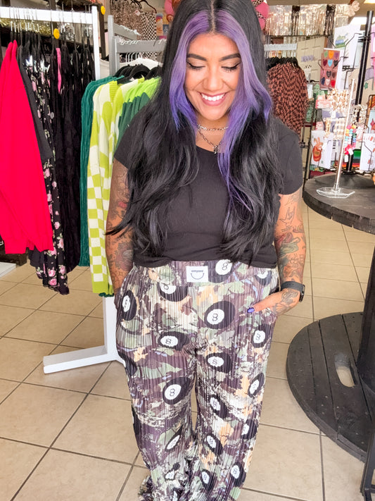 8 Ball Camo Plisse Pants