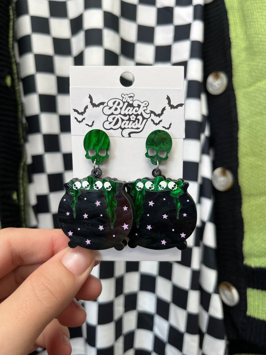 Bubbling Cauldron Stud Earrings