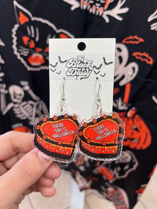 Every Day is Halloween Cake Earrings