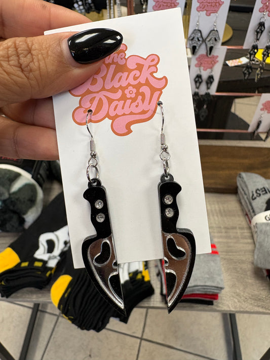 Ghostface Knife Earrings