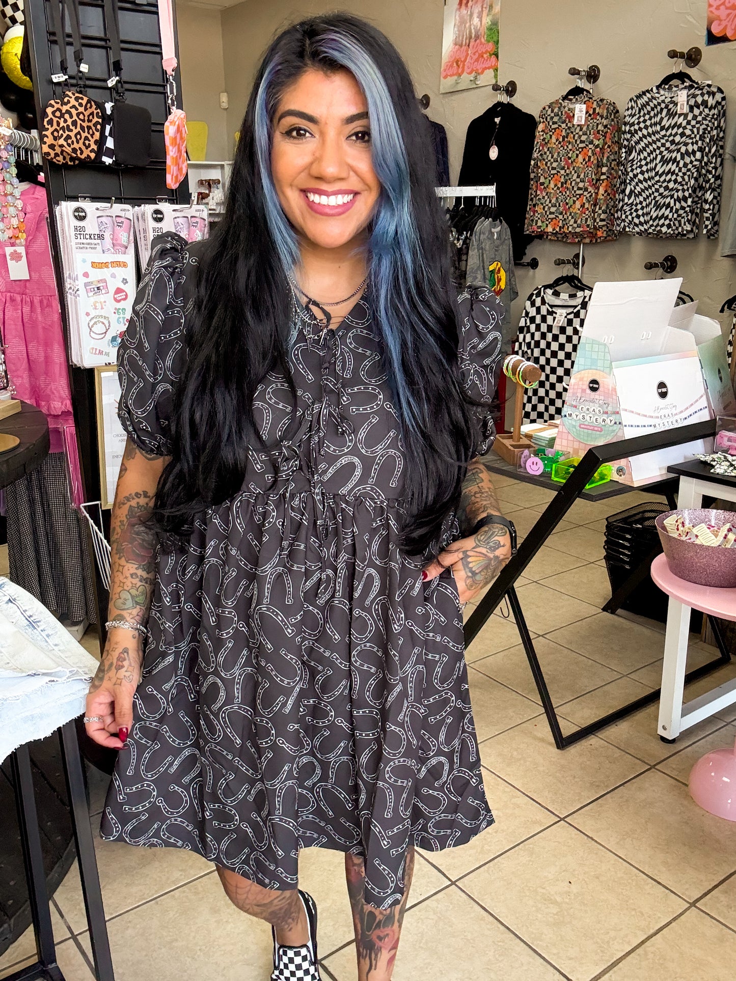 Outlaw Horseshoe Babydoll Dress