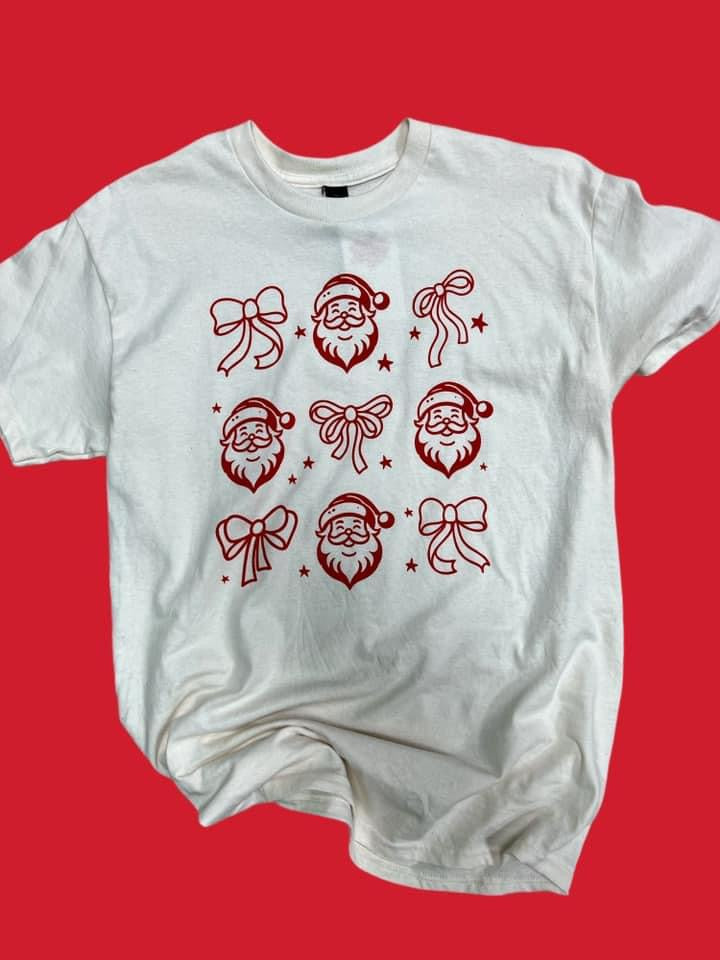 Cutesy Santa Holiday Tee