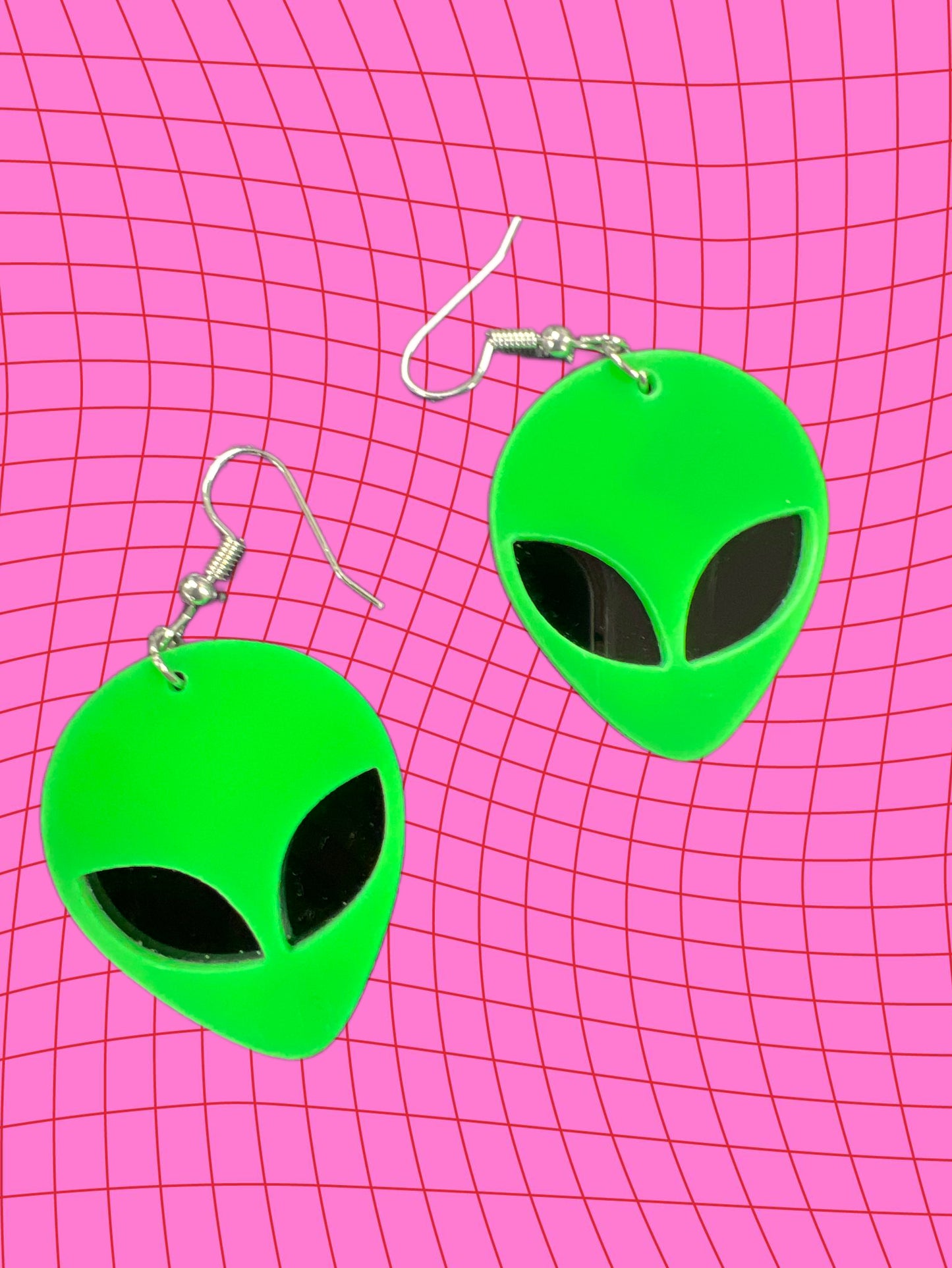 Alien Acrylic Earrings